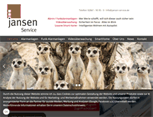 Tablet Screenshot of jansen-service.de